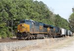 CSX 3335 leads train F741-22 southbound